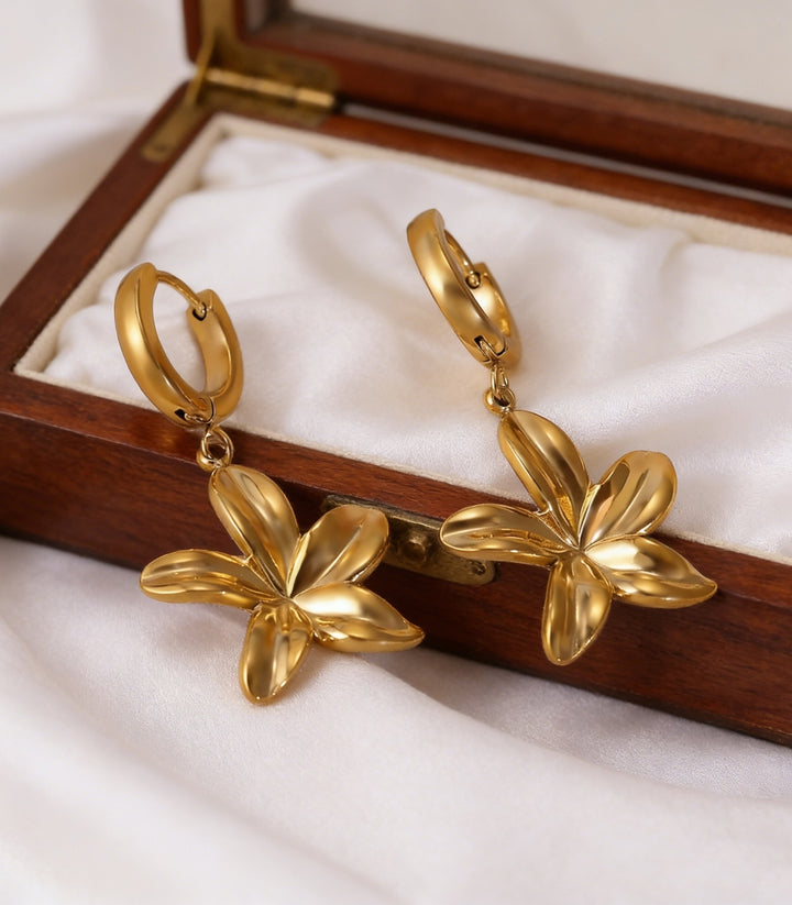 Aretes Flower Shape Buckle