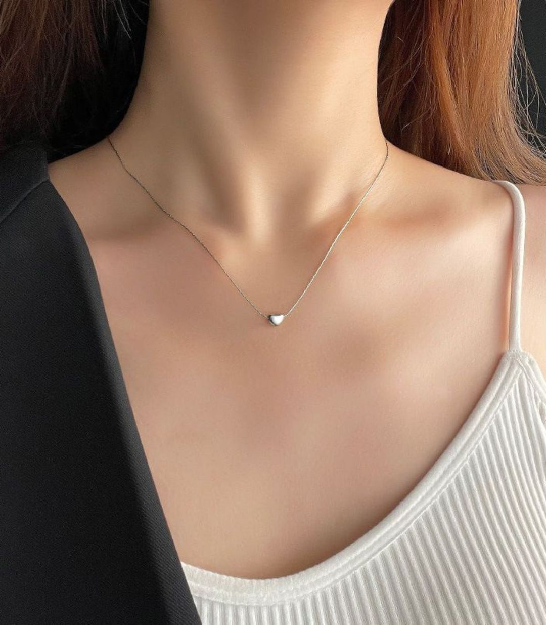 Collar corazón mini plata