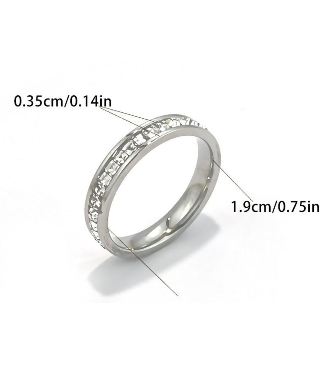 Anillo Silver Luxury Zirconias 18K 8