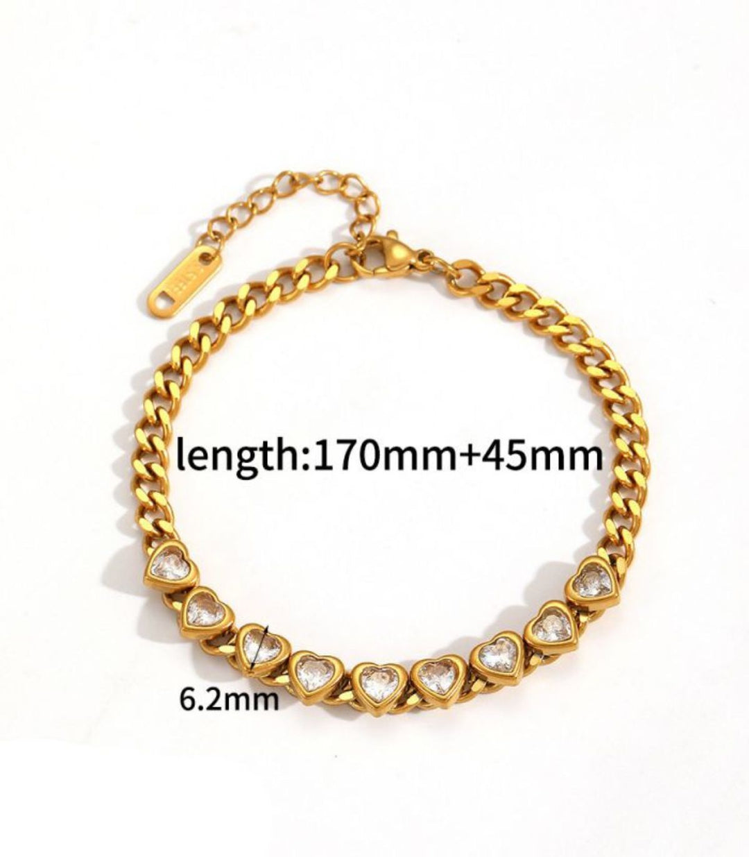 Brazalete Heart Diamond
