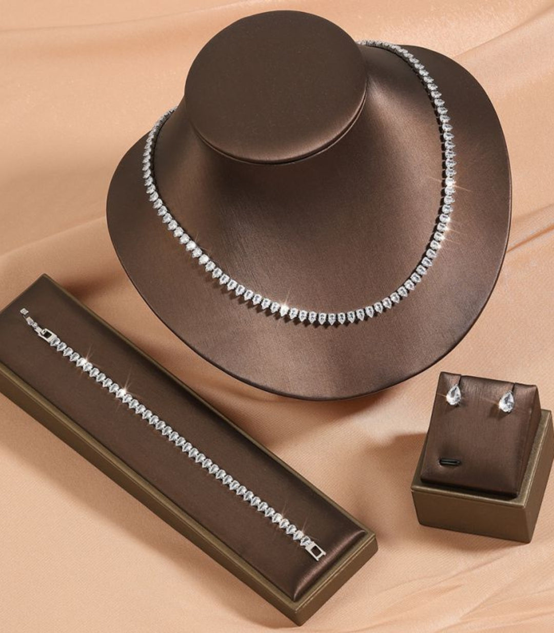 Collar Set 4 Pzs Elegant Zircon