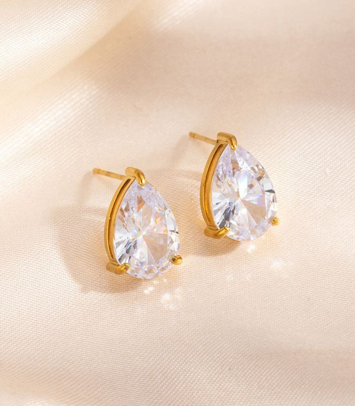 Aretes Zirconia Gota