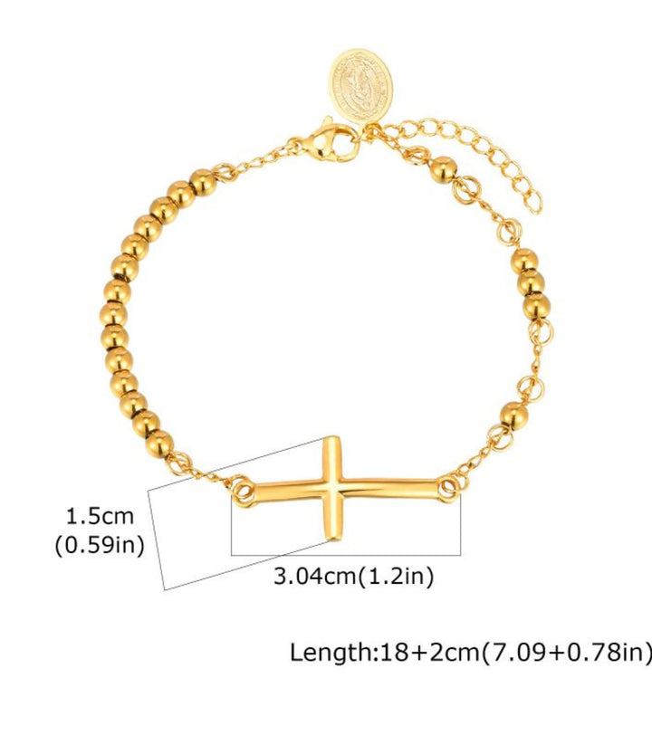 Brazalete Cruz con Virgen