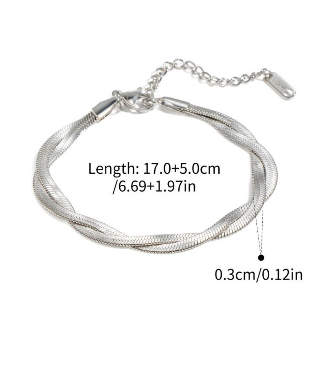 Brazalete Double Layer Twisted
