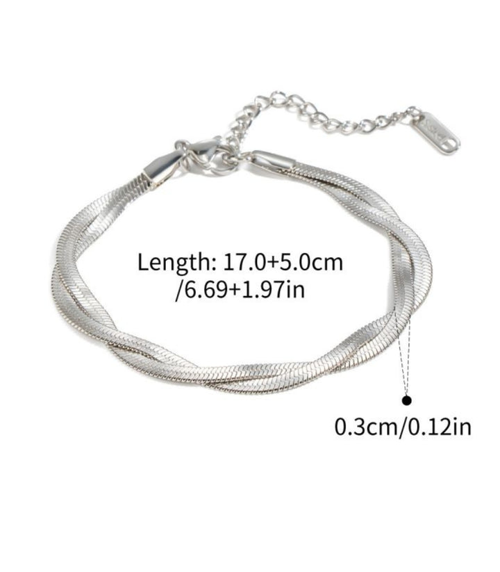 Brazalete Double Layer Twisted