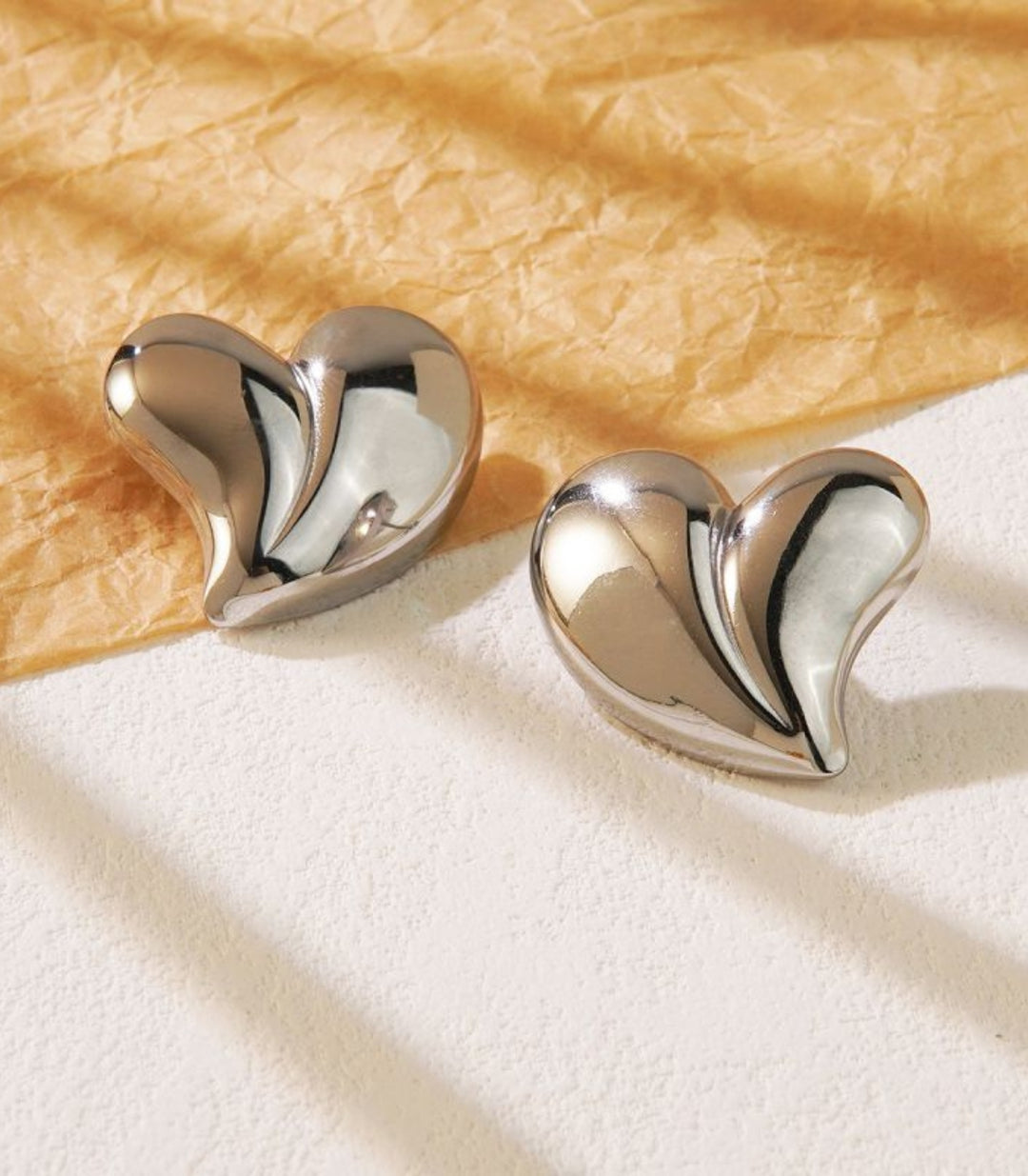 Aretes Corazón Plata