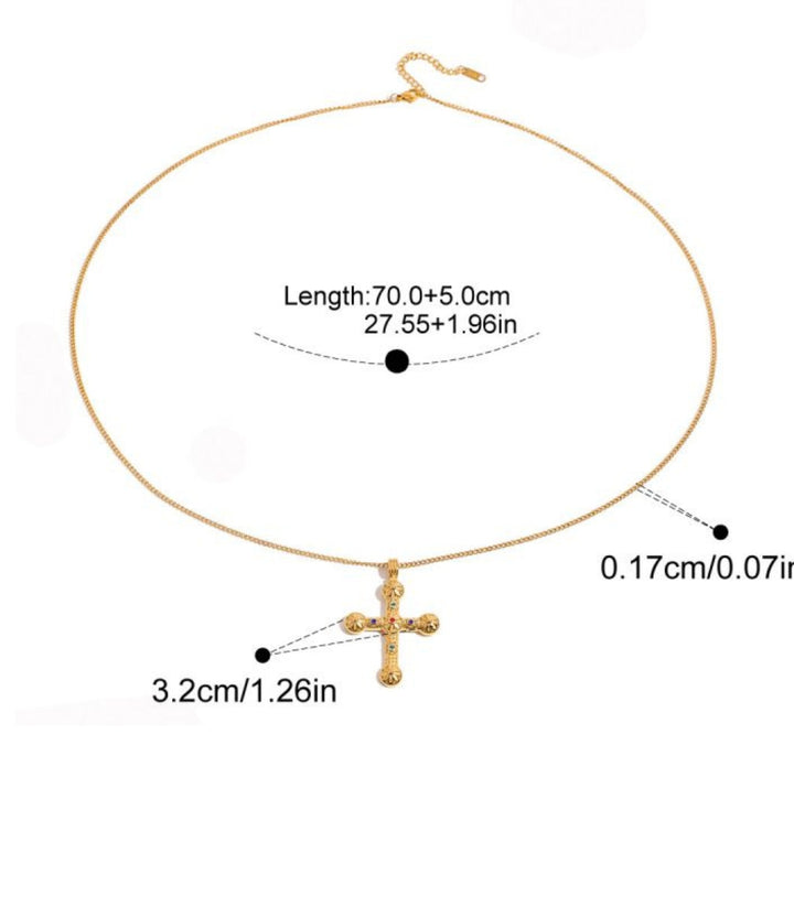 Collar diamond cross