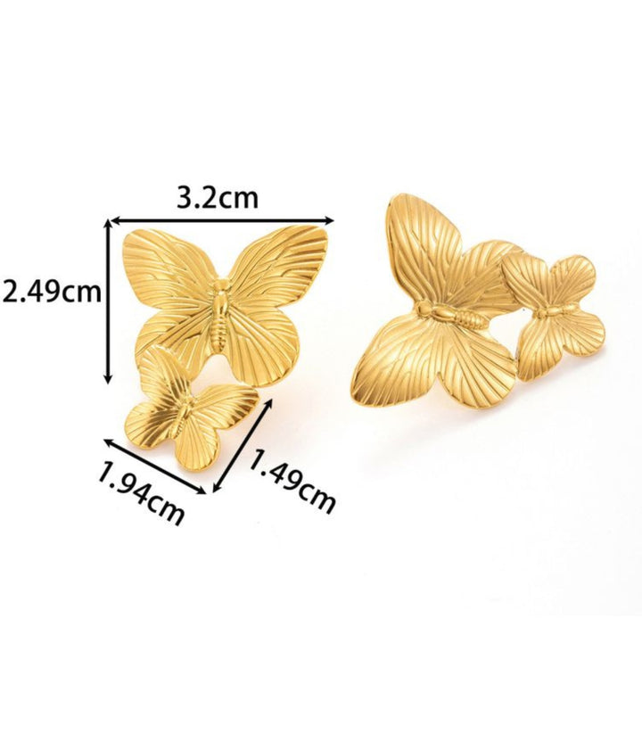 Aretes mariposas