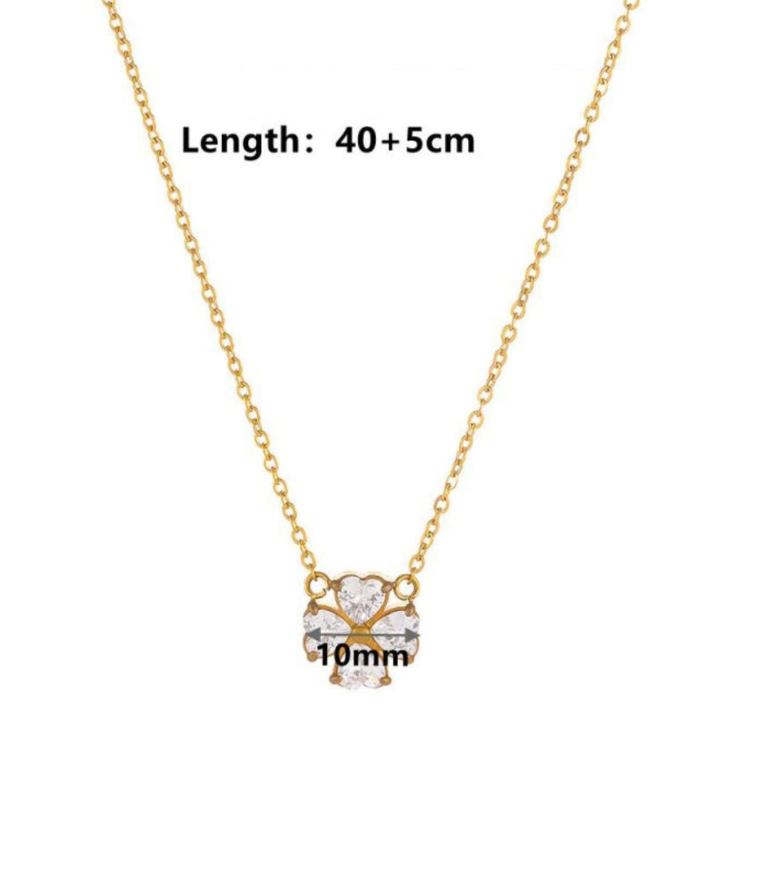 Collar gold diamond petal
