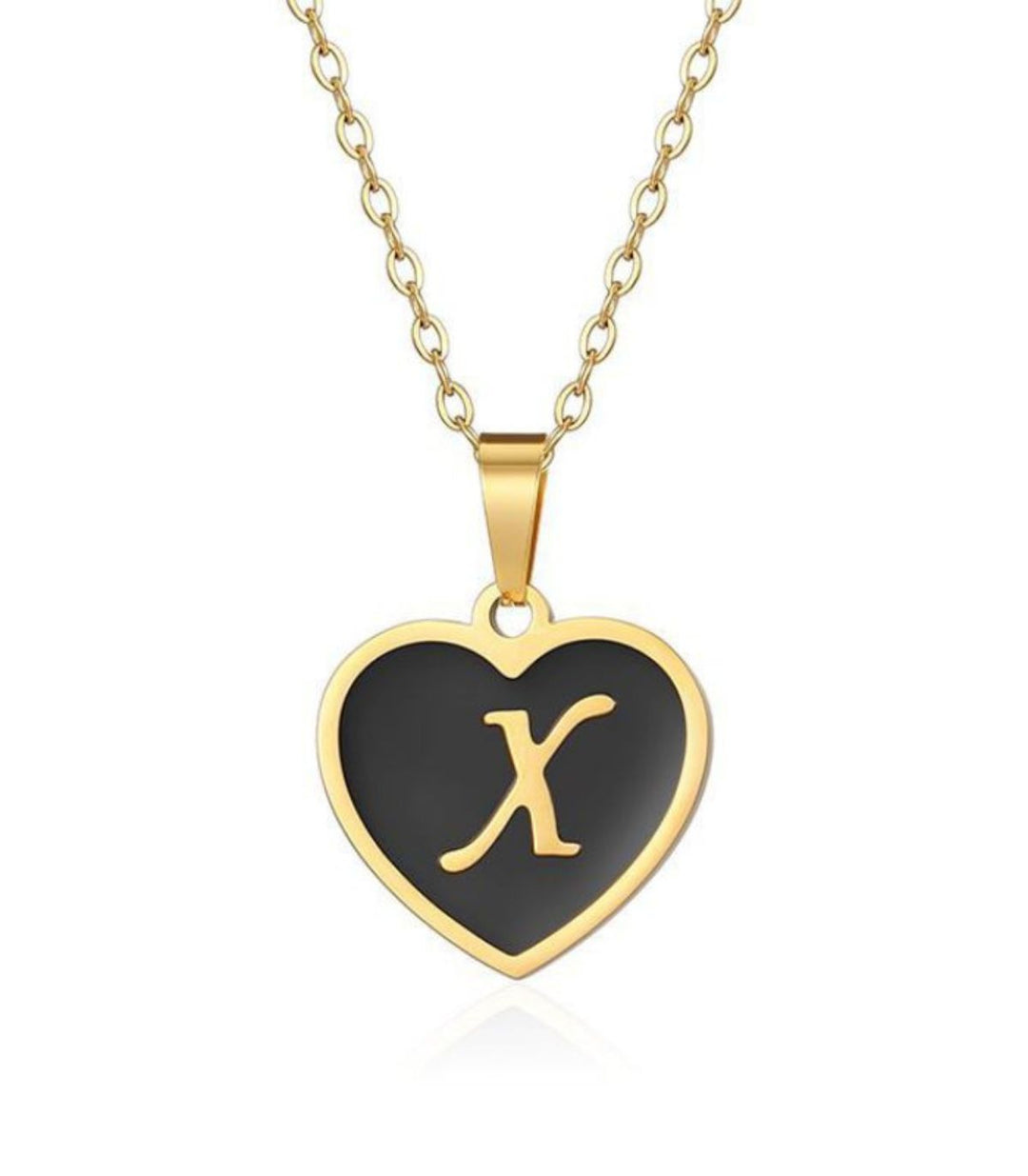 Collar letra corazon x