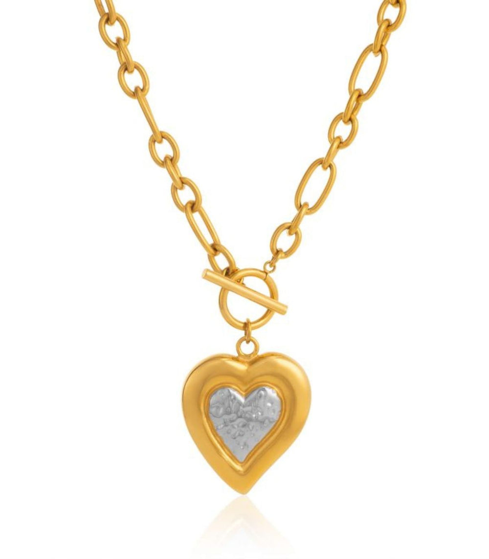 Collar bluckle corazón