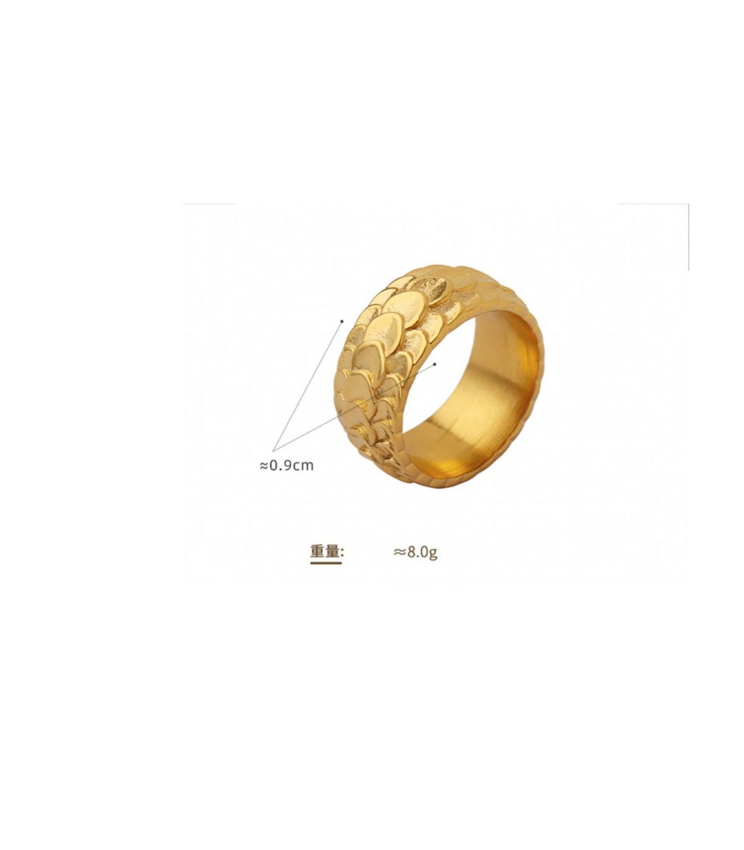 Anillo dorado fish scale 8