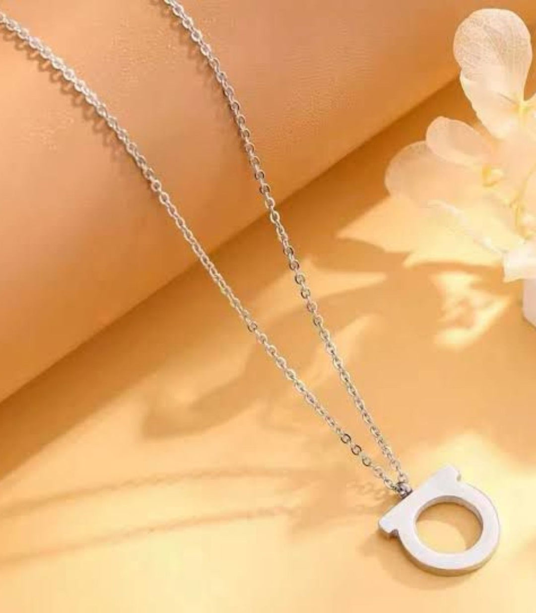 Collar plata alphabet