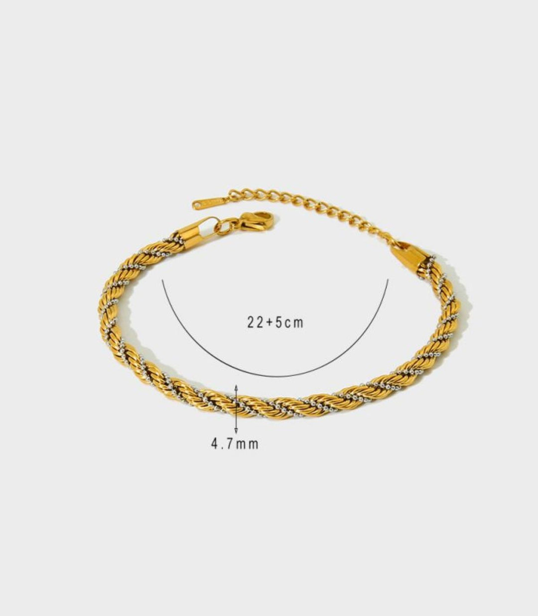Brazalete twist bicolor