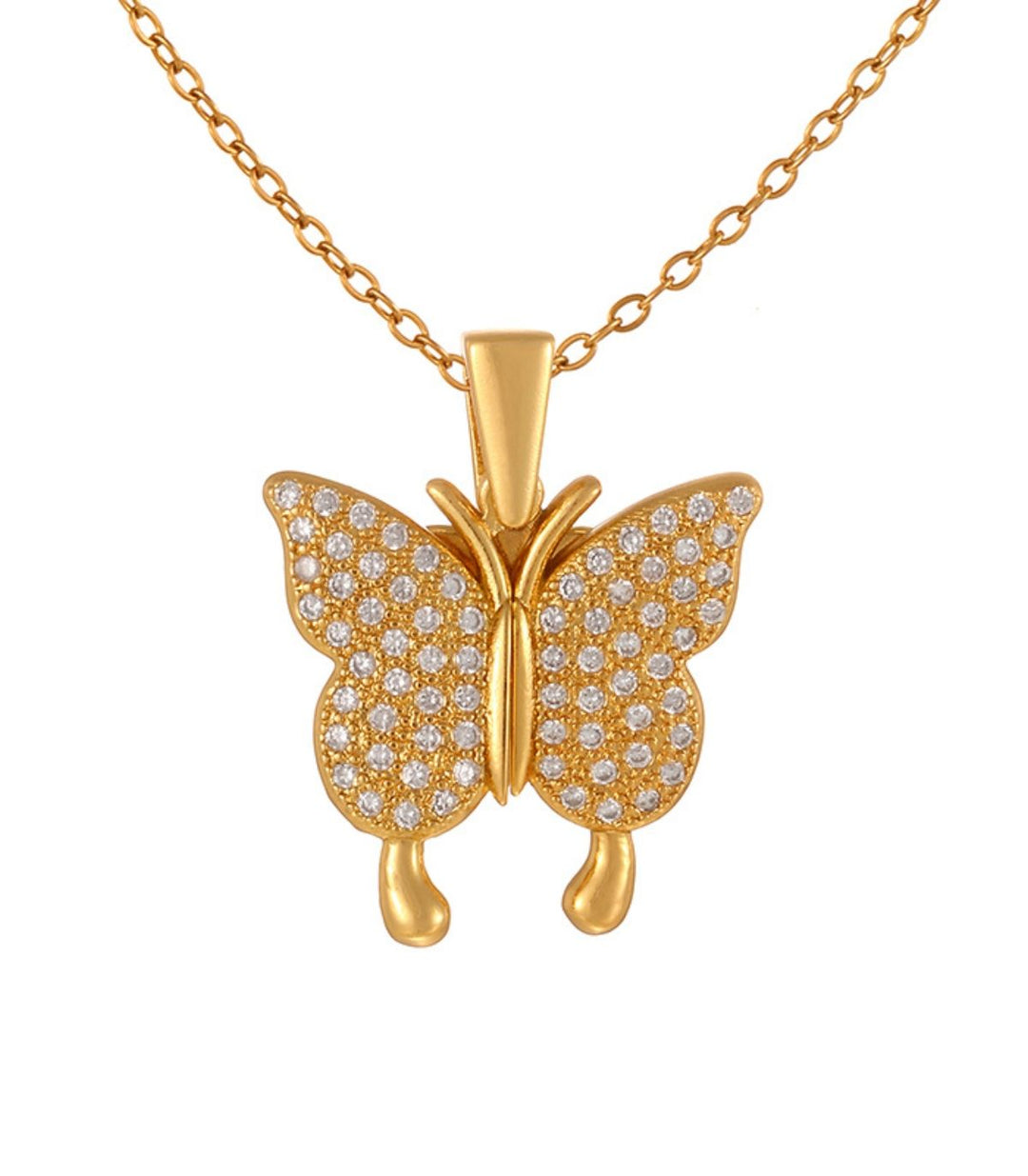 Collar zirconium butterfly
