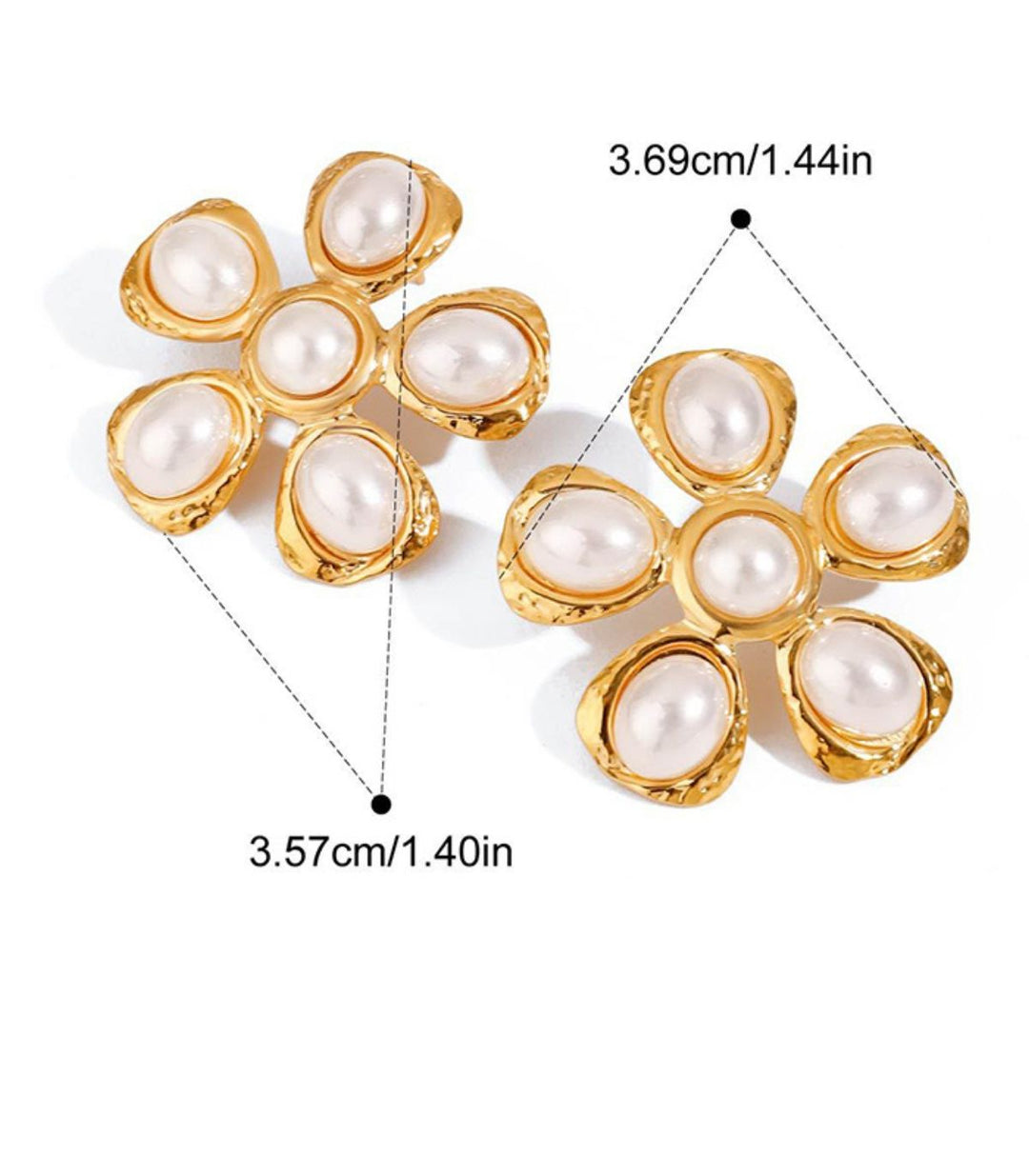 Aretes pearl flower