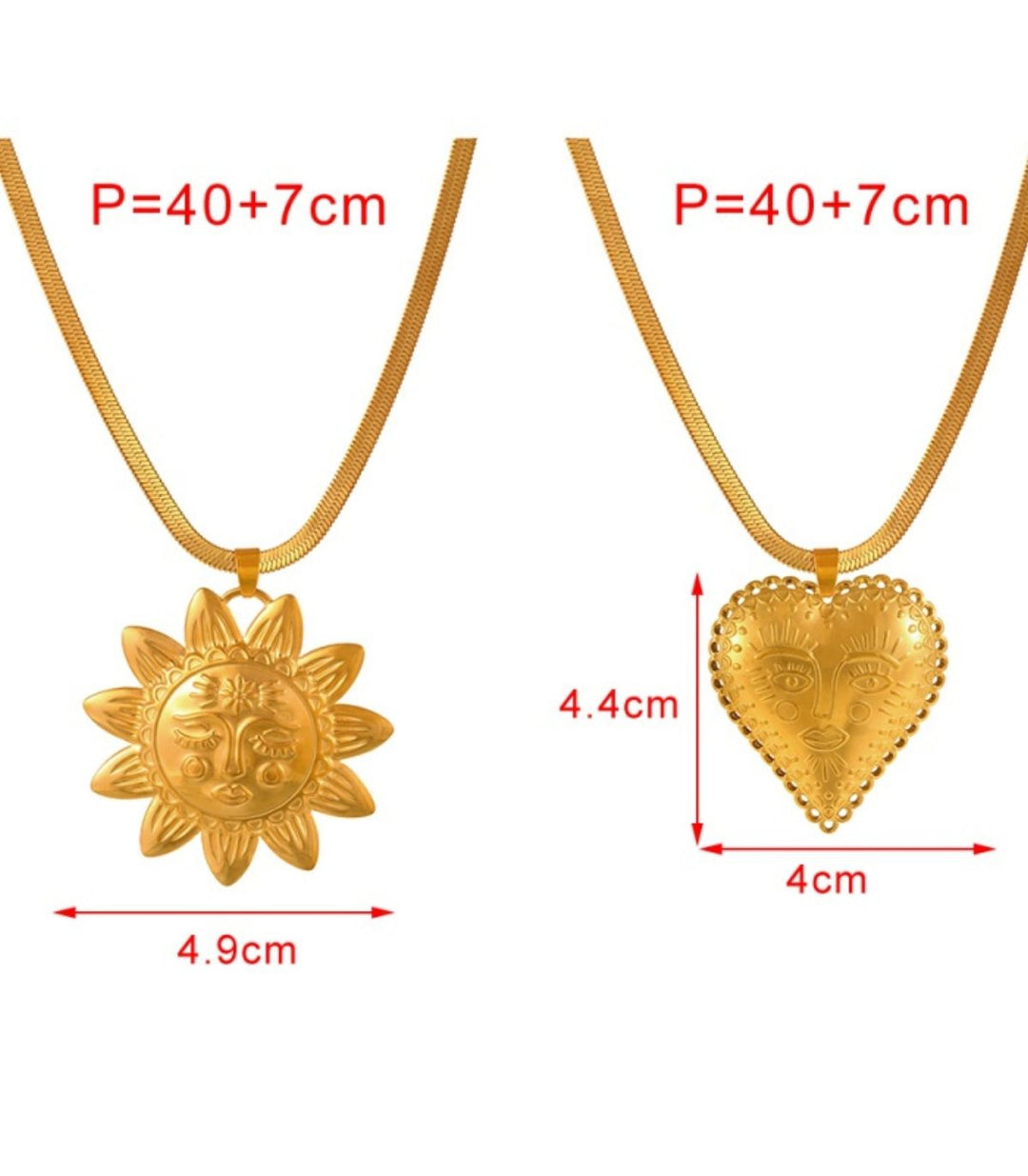 Collar bicolor sun face