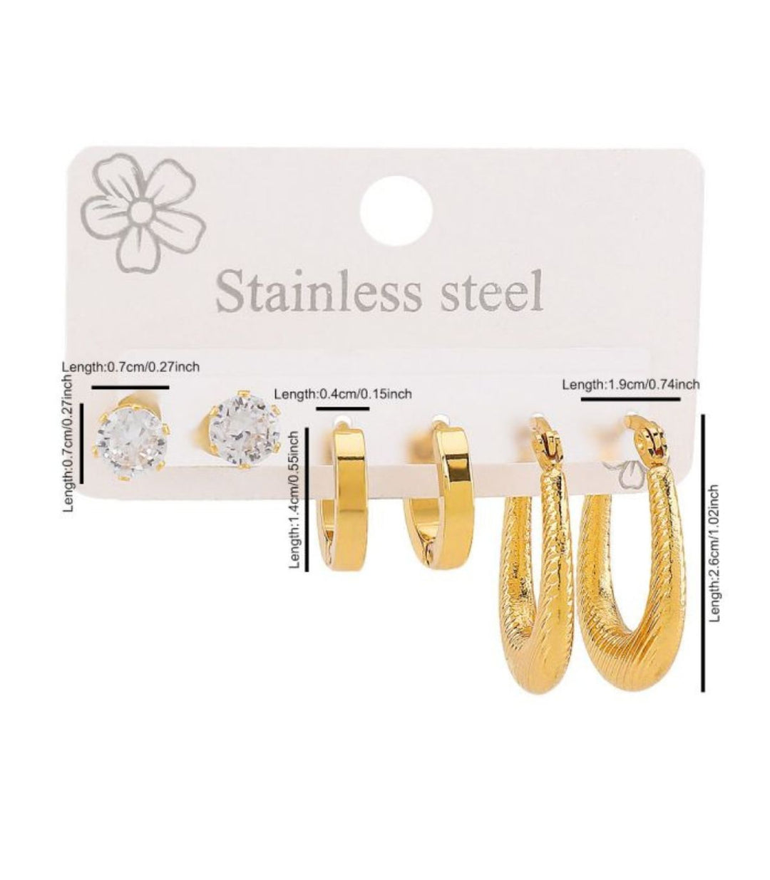 Aretes set oval