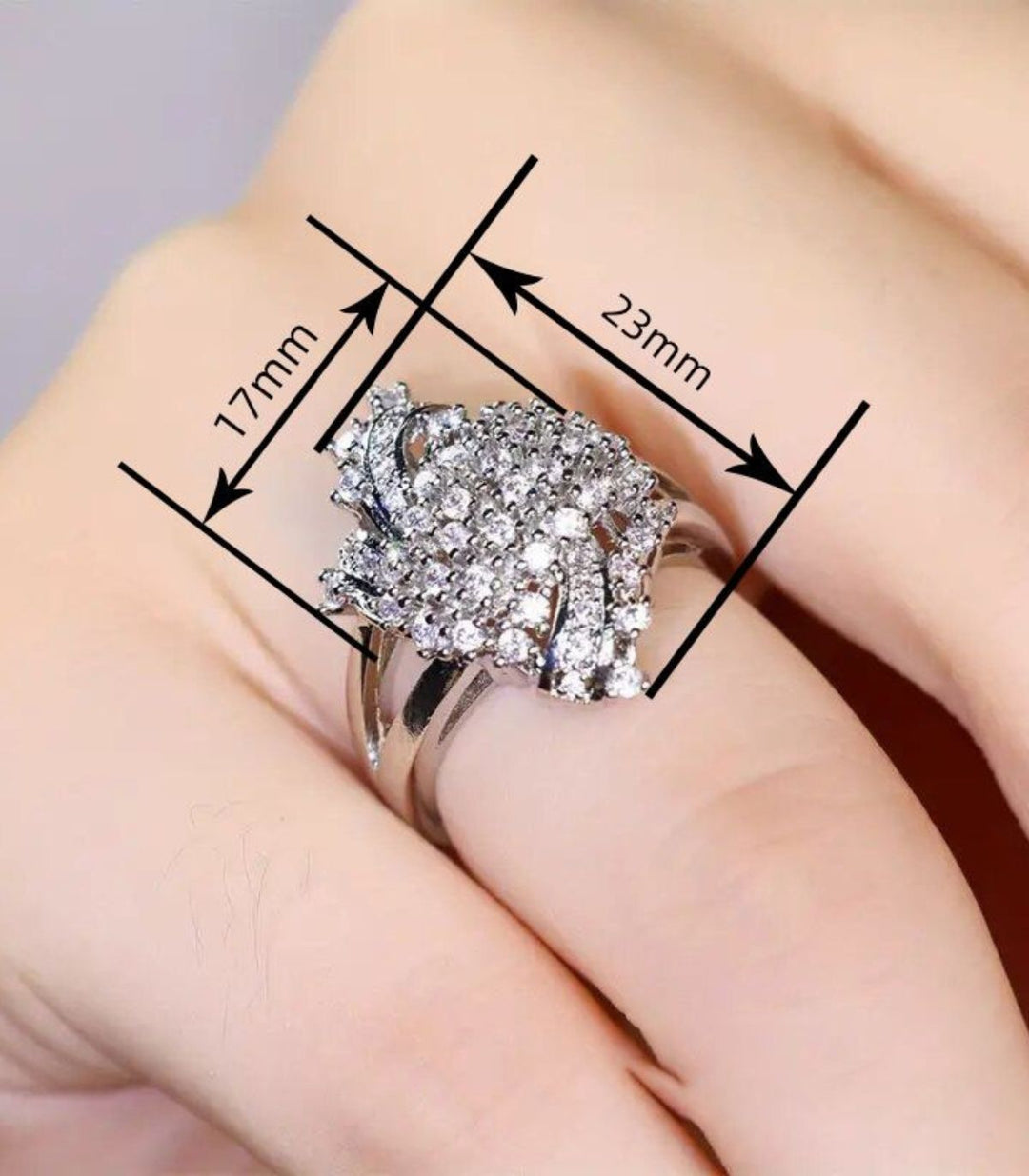 Anillo silver zieconias 8