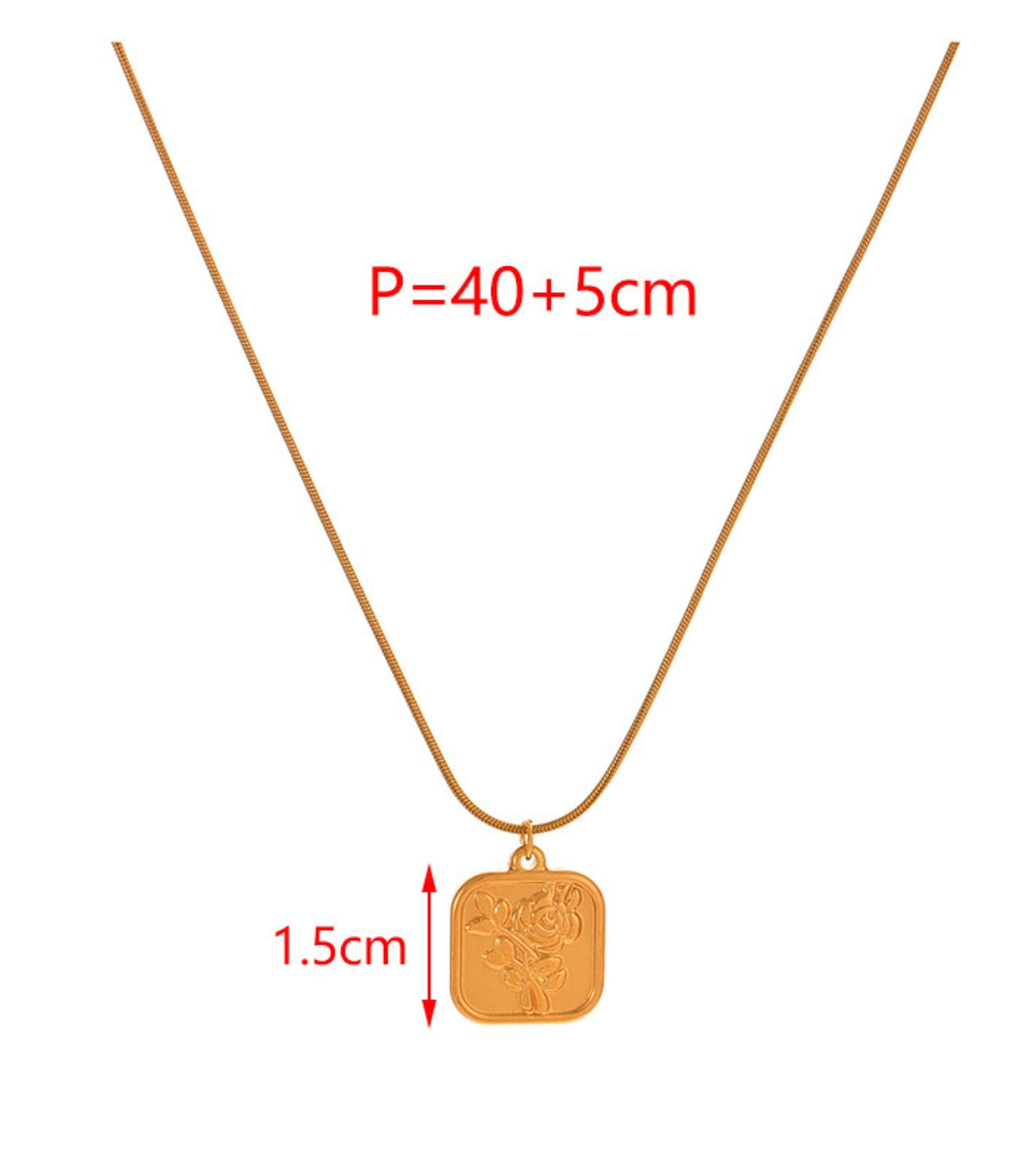 Collar square flower