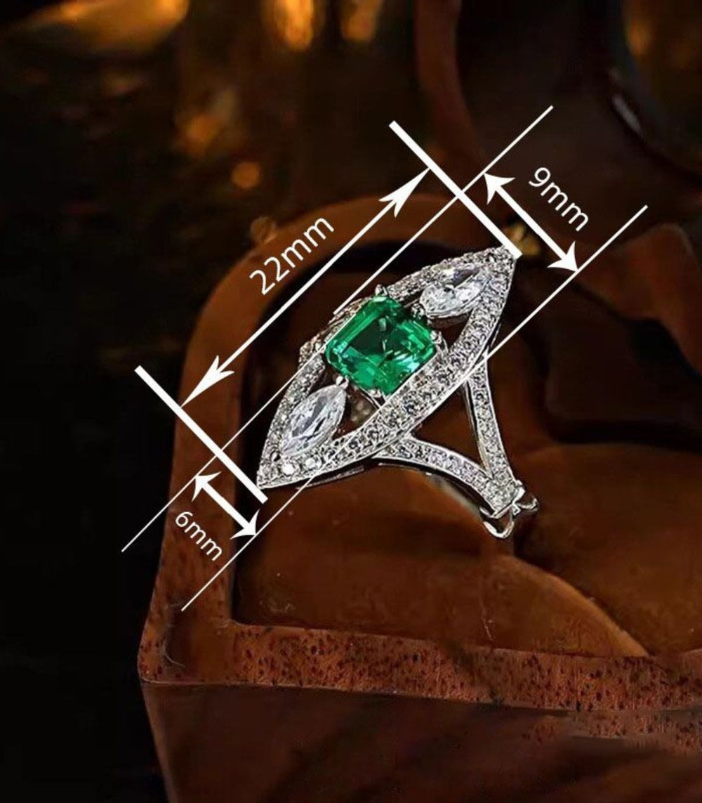 Anillo diamond green 8