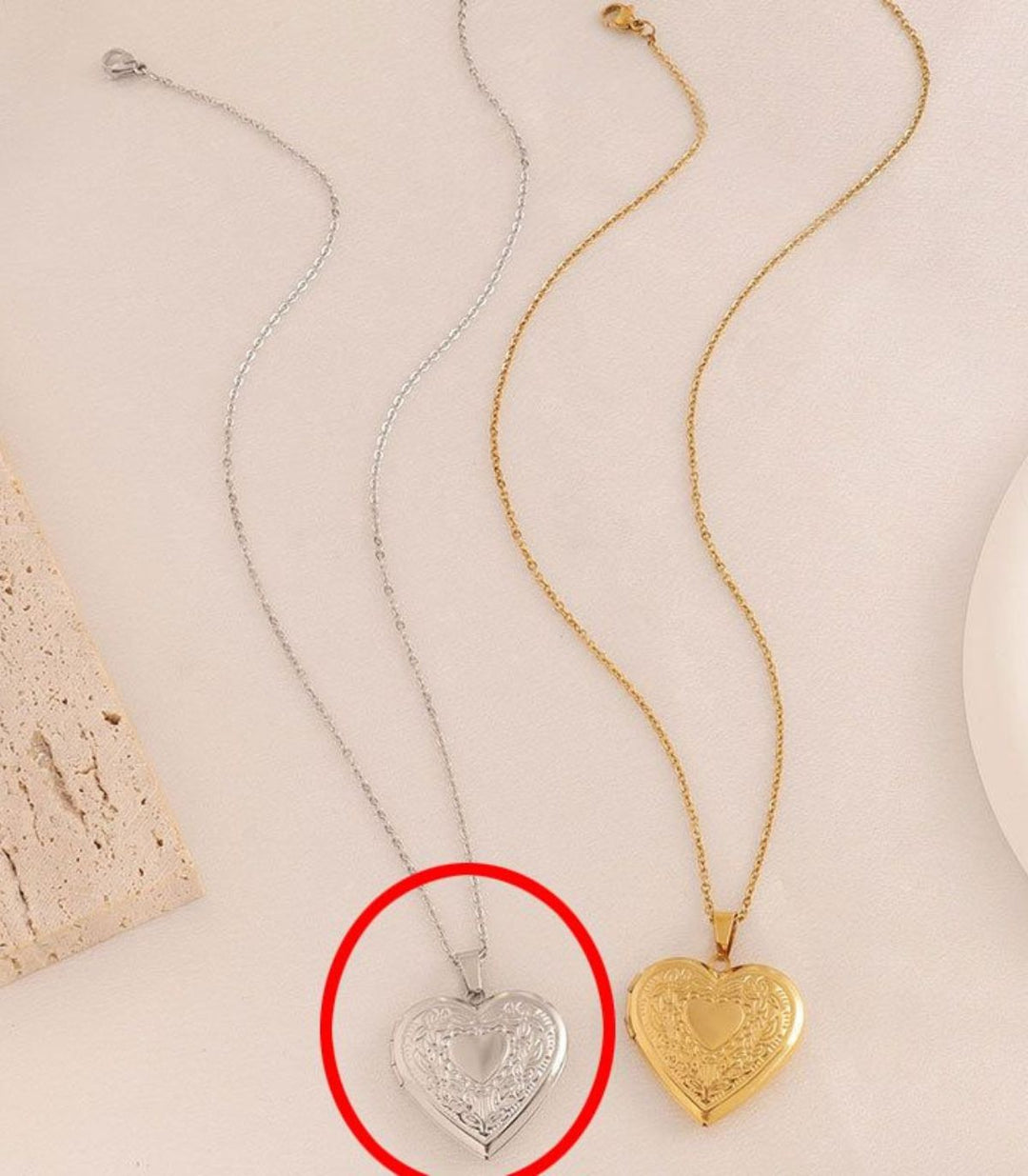 Collar plata porta retrato