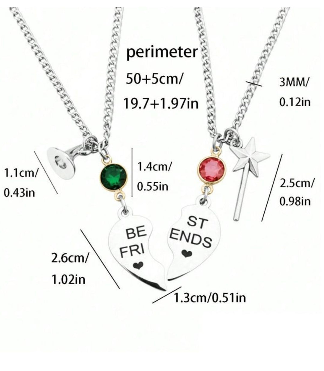 Par de collares de amistad