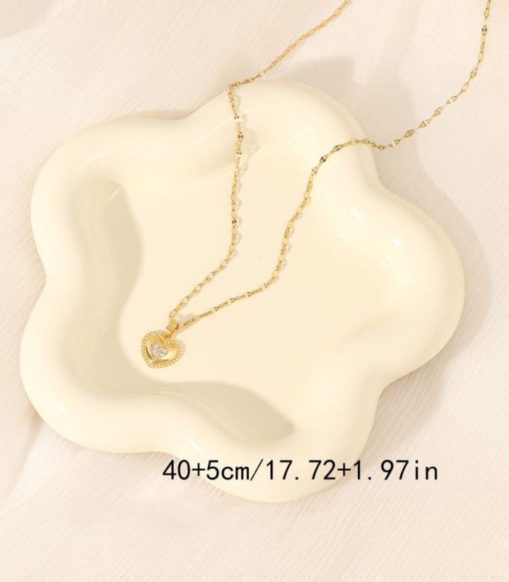 Collar diamond heart