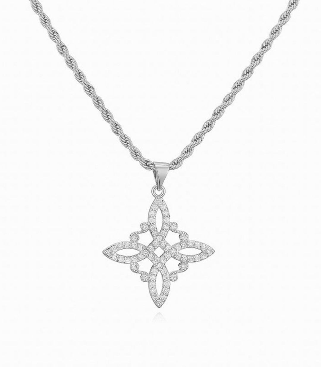 Collar plata nudo de bruja