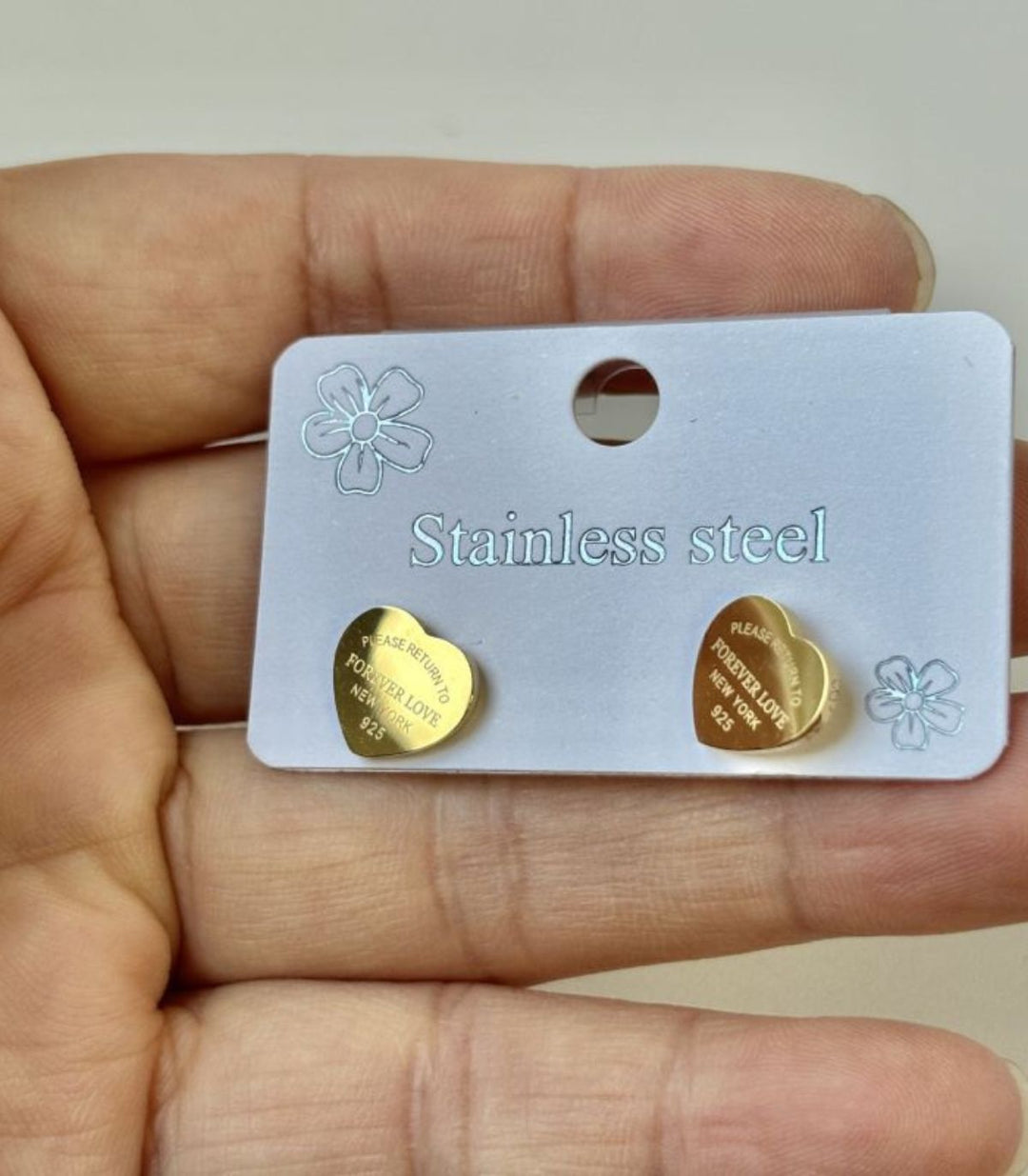 Aretes gold forever love