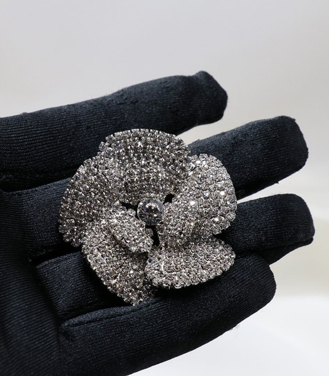 Aretes maxi diamond flower