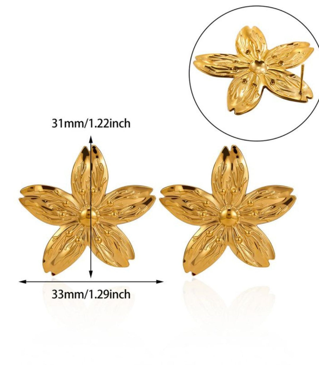 Aretes flor