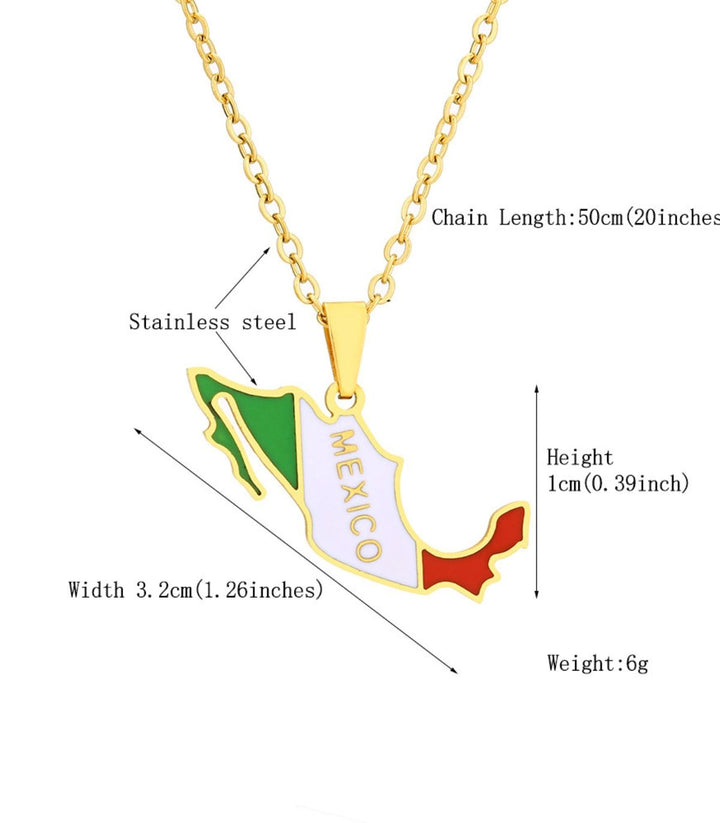 Collar mapa méxico