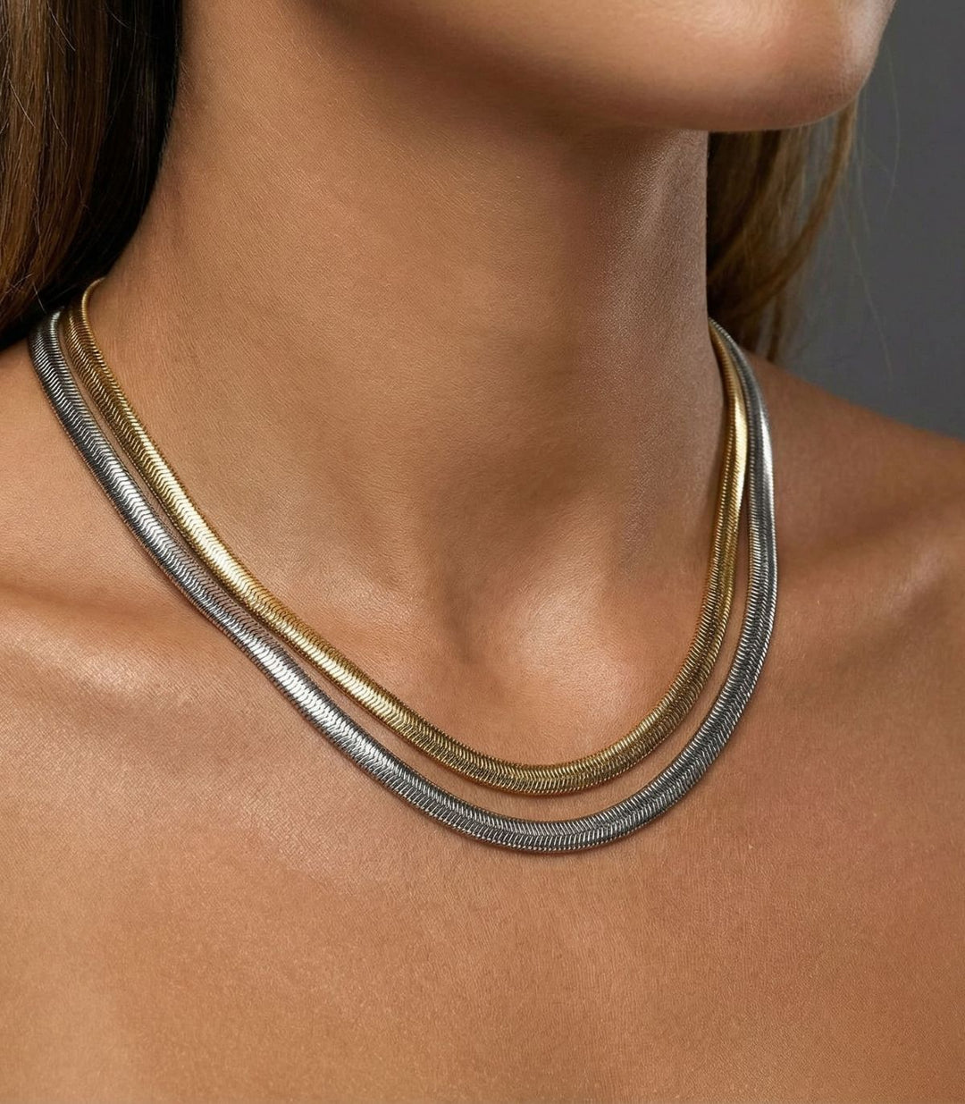 Collar silver chain