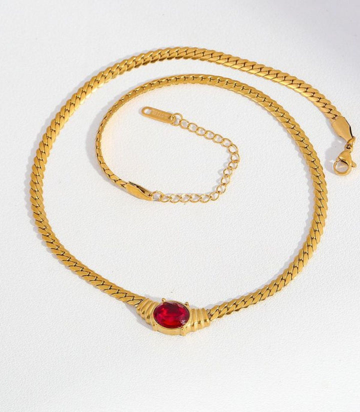 Collar red oval