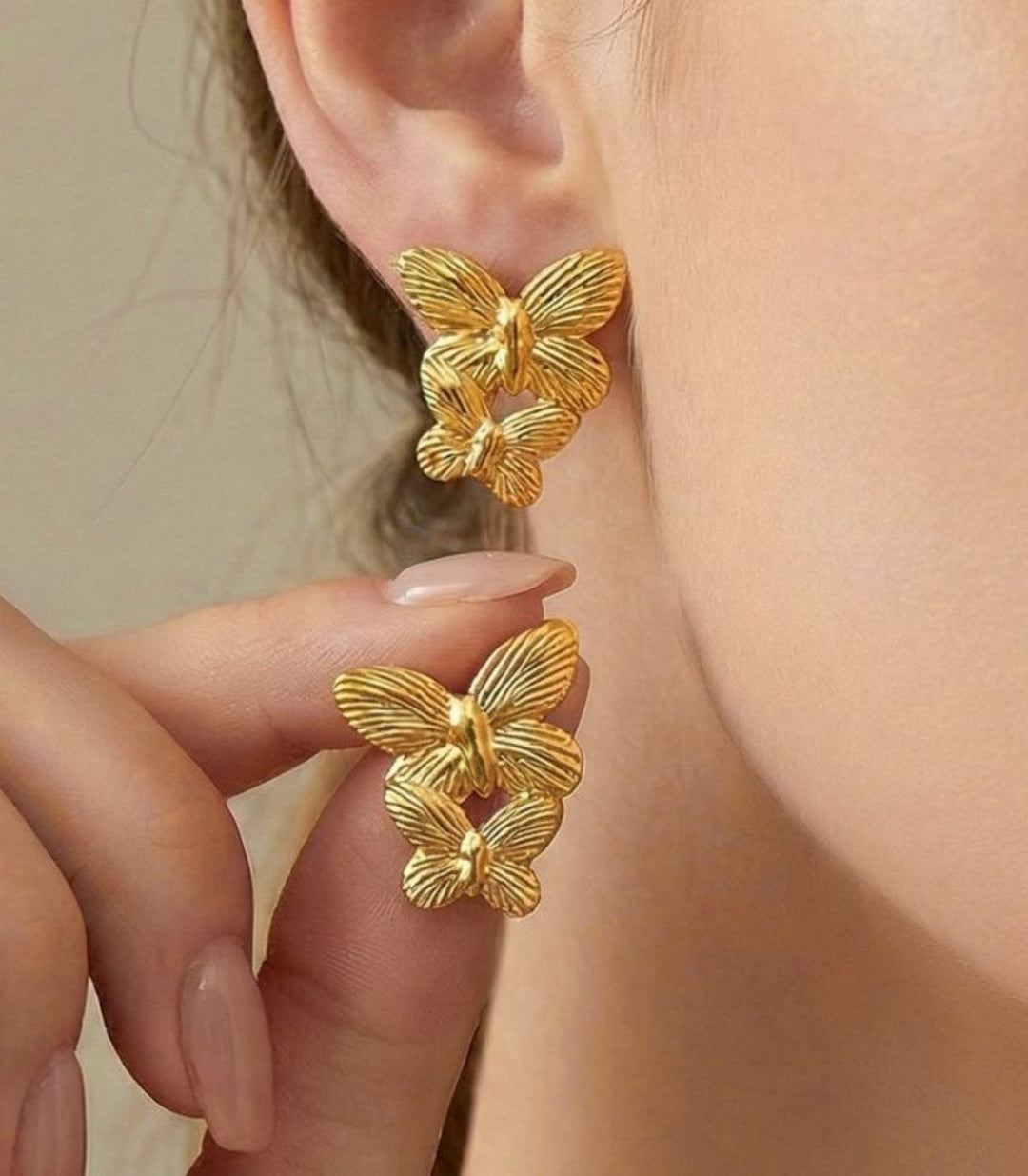 Aretes 2 mariposas