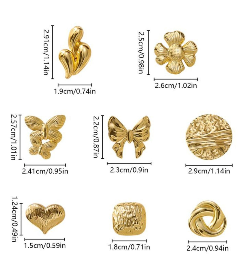 Aretes 2 mariposas