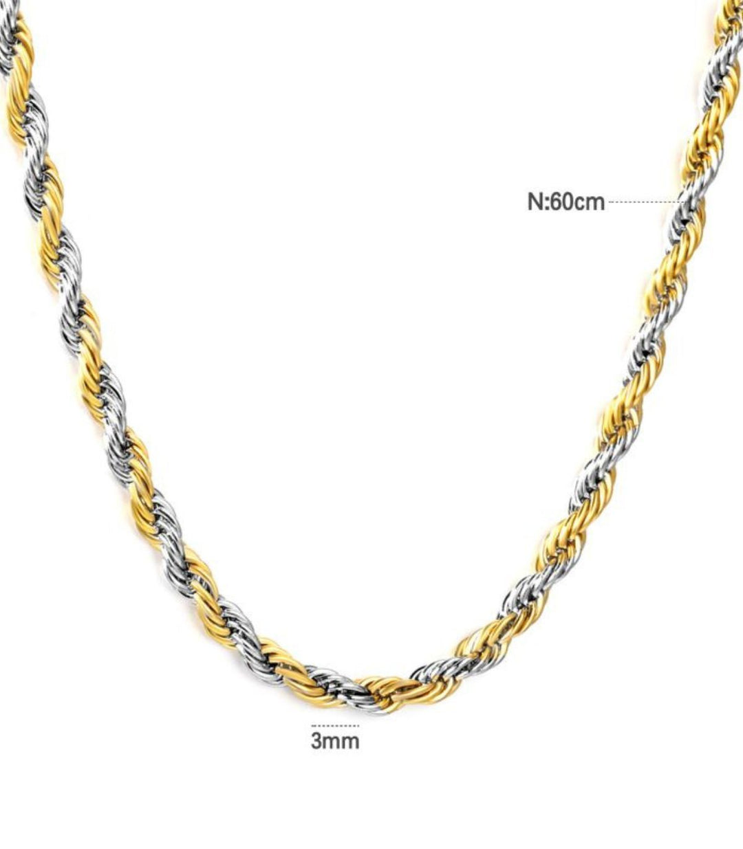 Collar twist bicolor