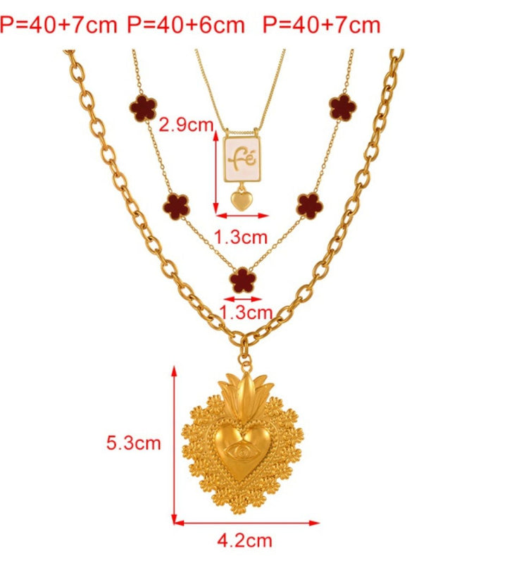 Collar heart eye