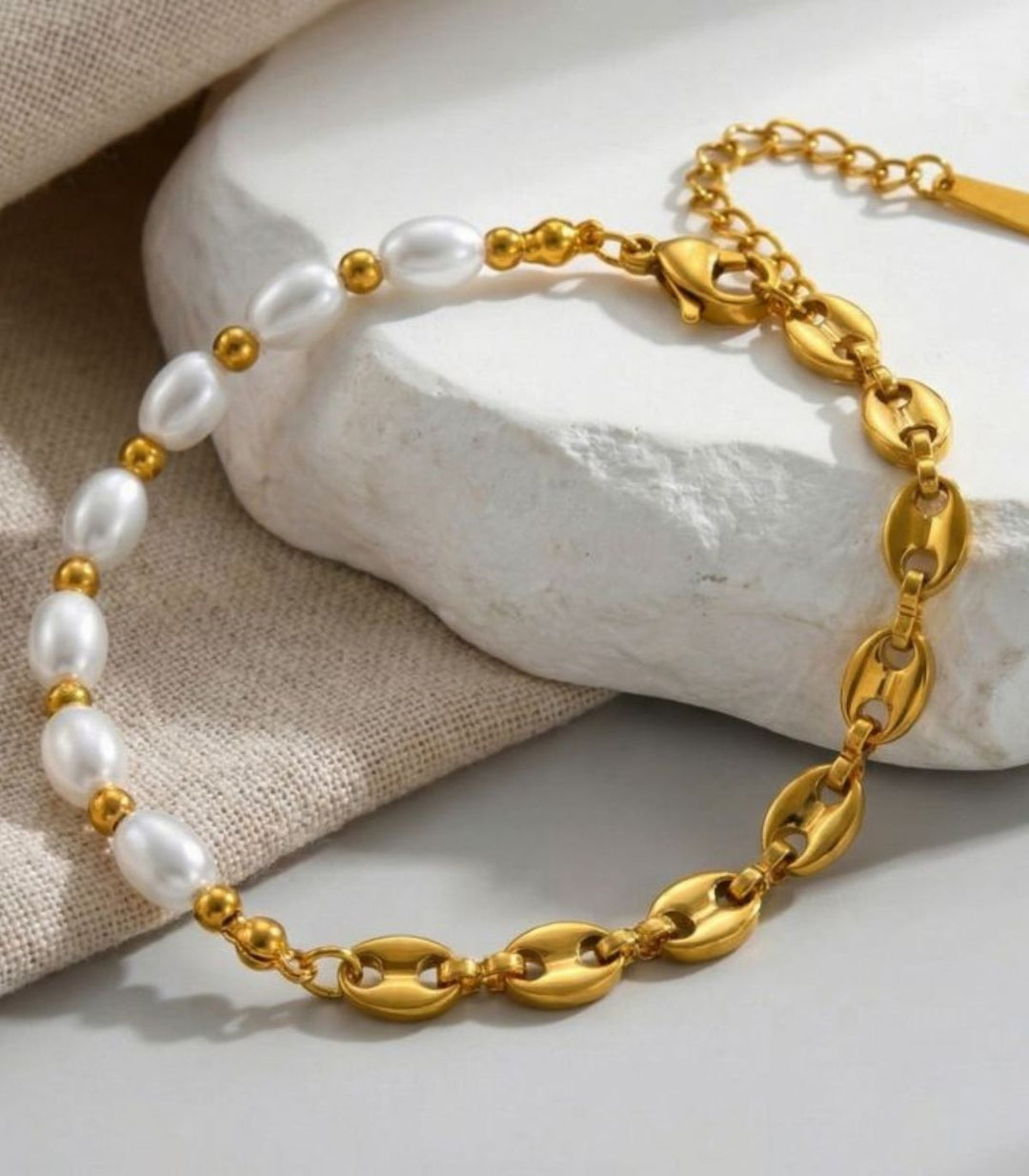 Brazalete pearl pig nose