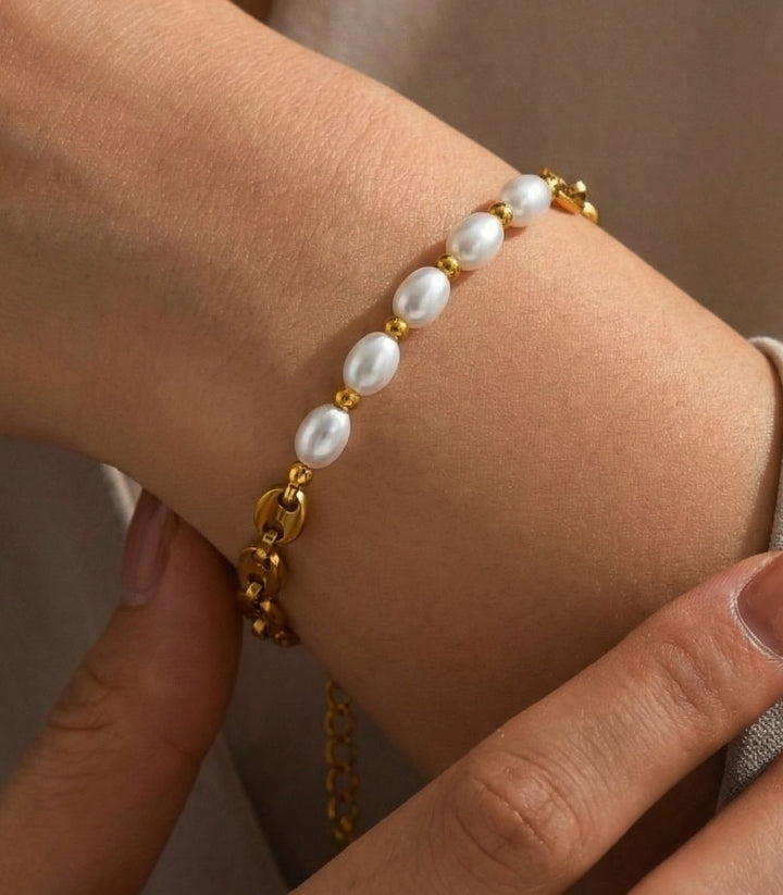 Brazalete pearl pig nose