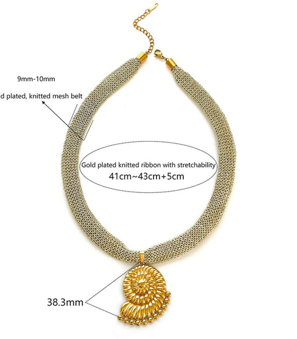 Collar concha caracol