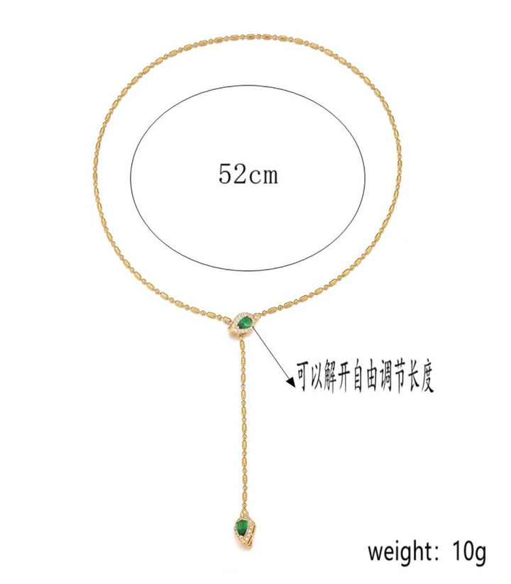 Collar gold diamond snake