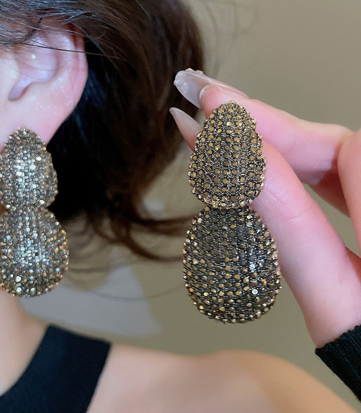 Aretes dorados irregular shaped