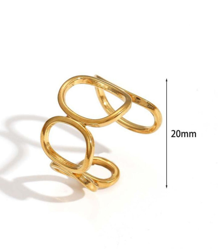 Anillo irregular hollow