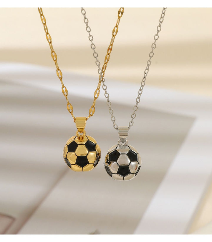 Collar gold soccer ball