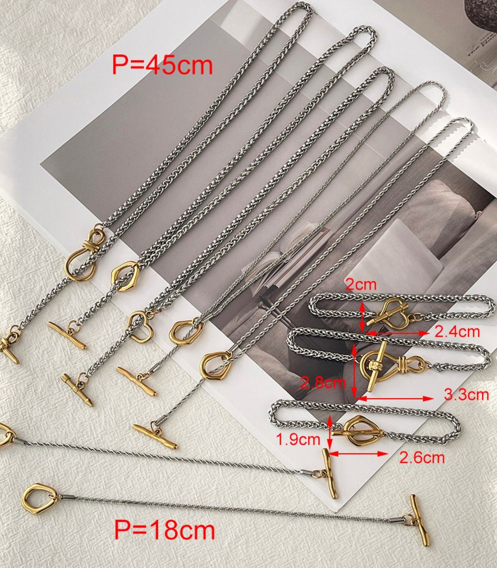 Brazalete bicolor chunky braided