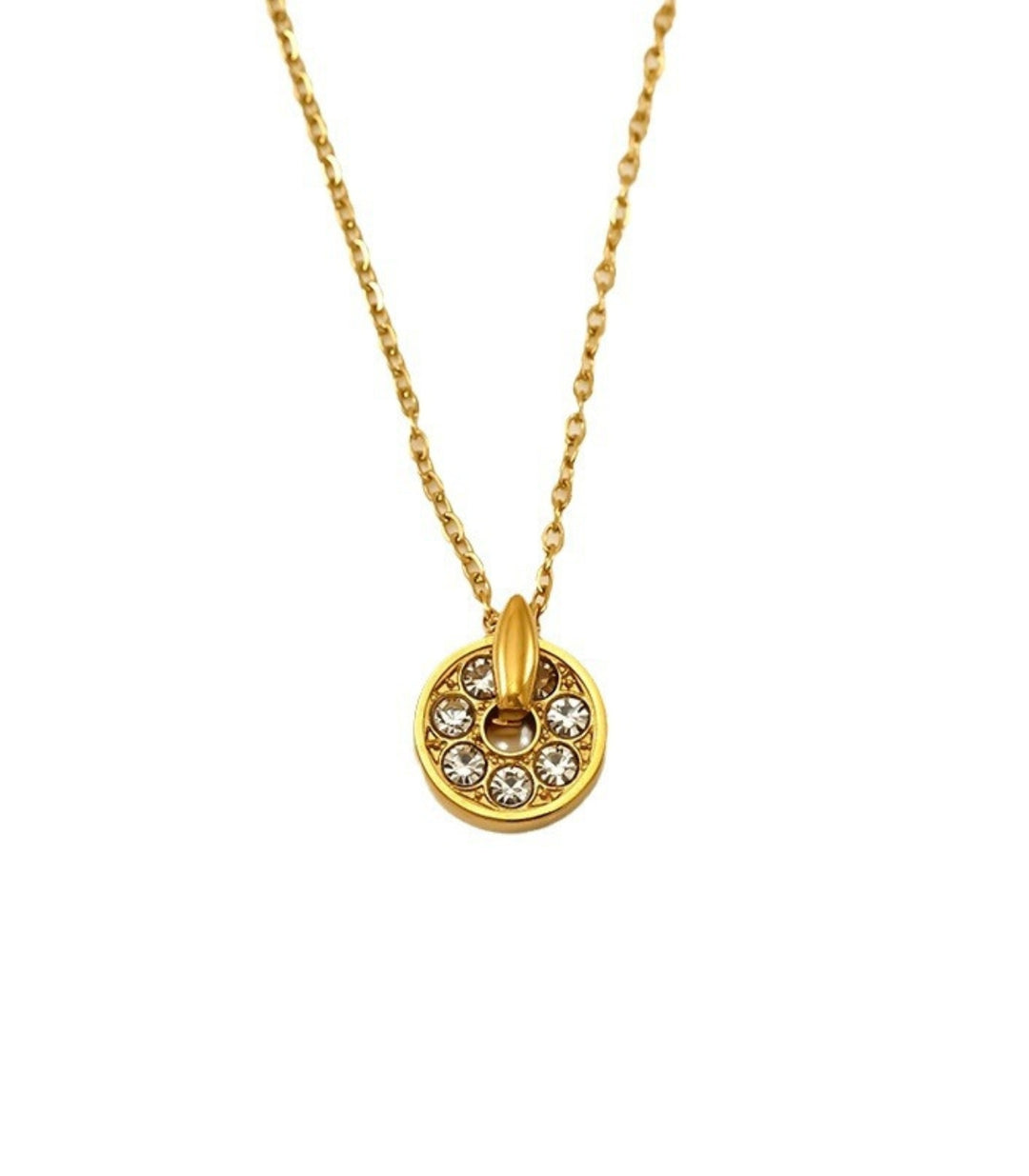Collar redondo zirconias