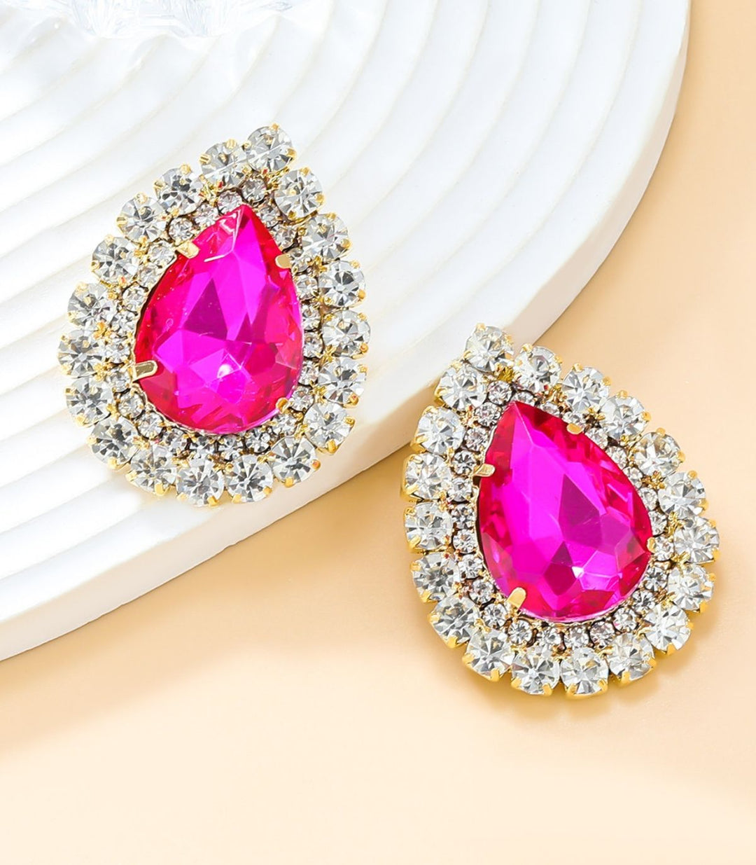 Aretes rosa red