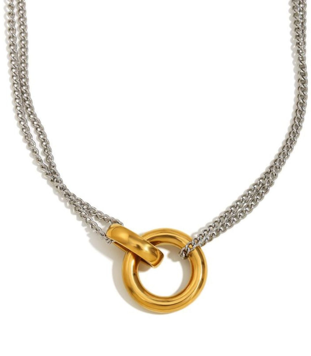 Collar bicolor doble